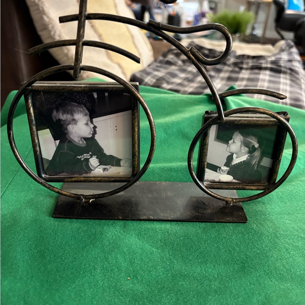 Vintage Bicycle Photo Frame in Black